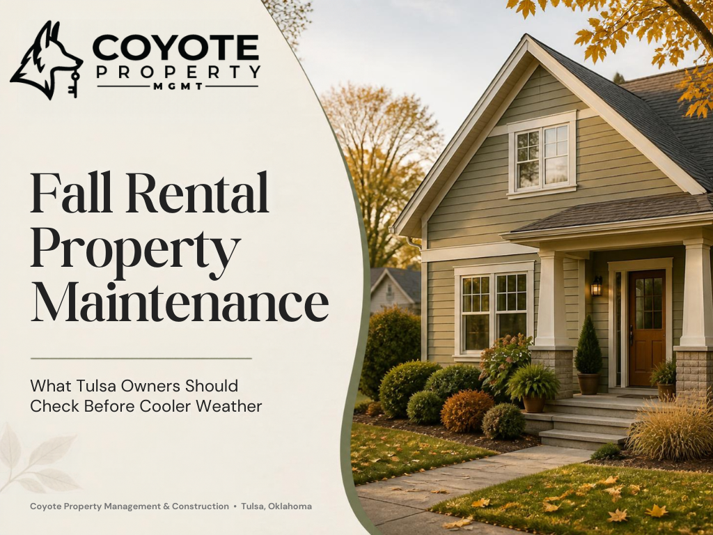 Fall Rental Property Maintenance: What Tulsa Owners Should Check Before Cooler Weather
